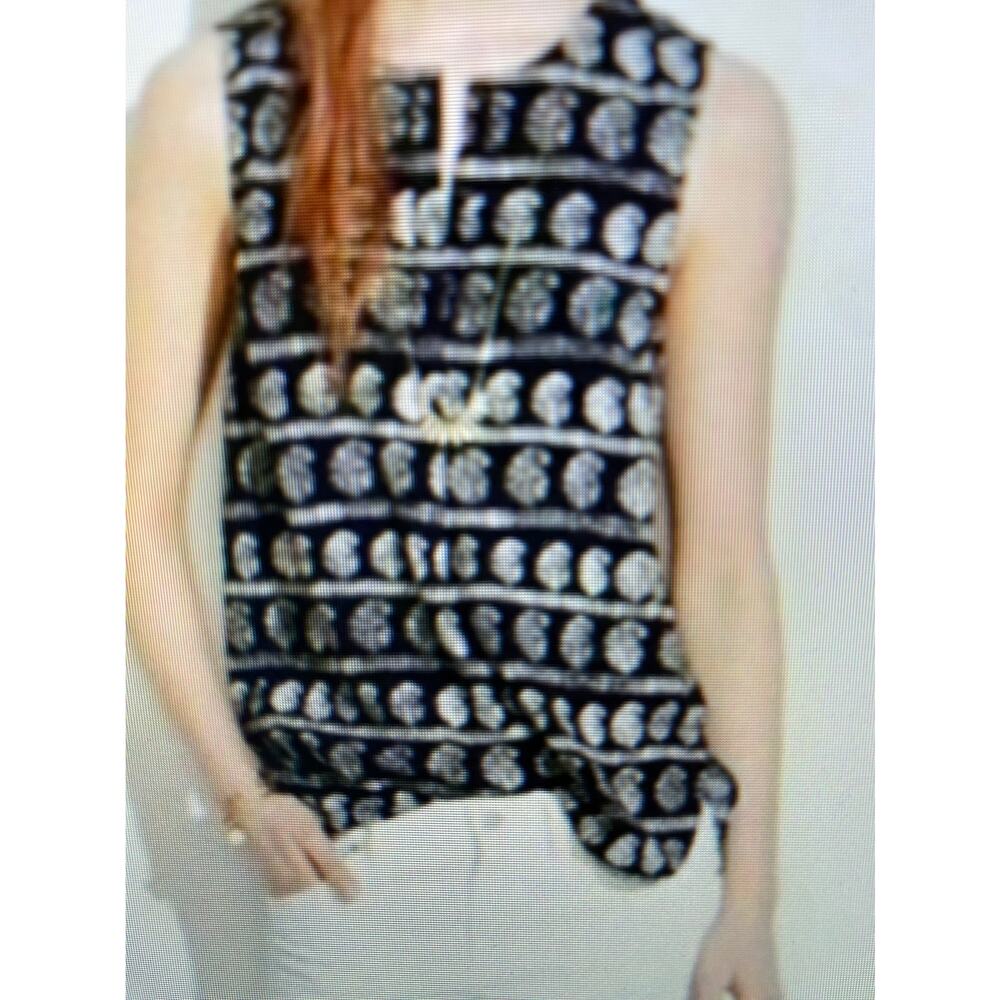 Madewell small novella Paisley sleeveless top